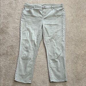 Chico’s Light Sage Green Ankle Jeans